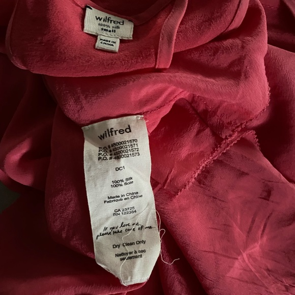 Aritzia Wilfred Victoire silk open back dress - Picture 3 of 5